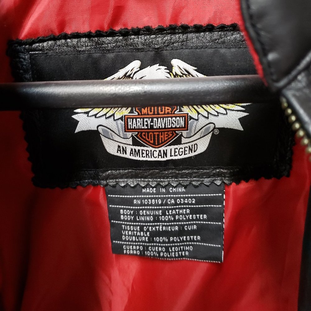 HOST PICK X4. Women's Harley Davidson Leather Riding Jacket - Picture 5 of 5